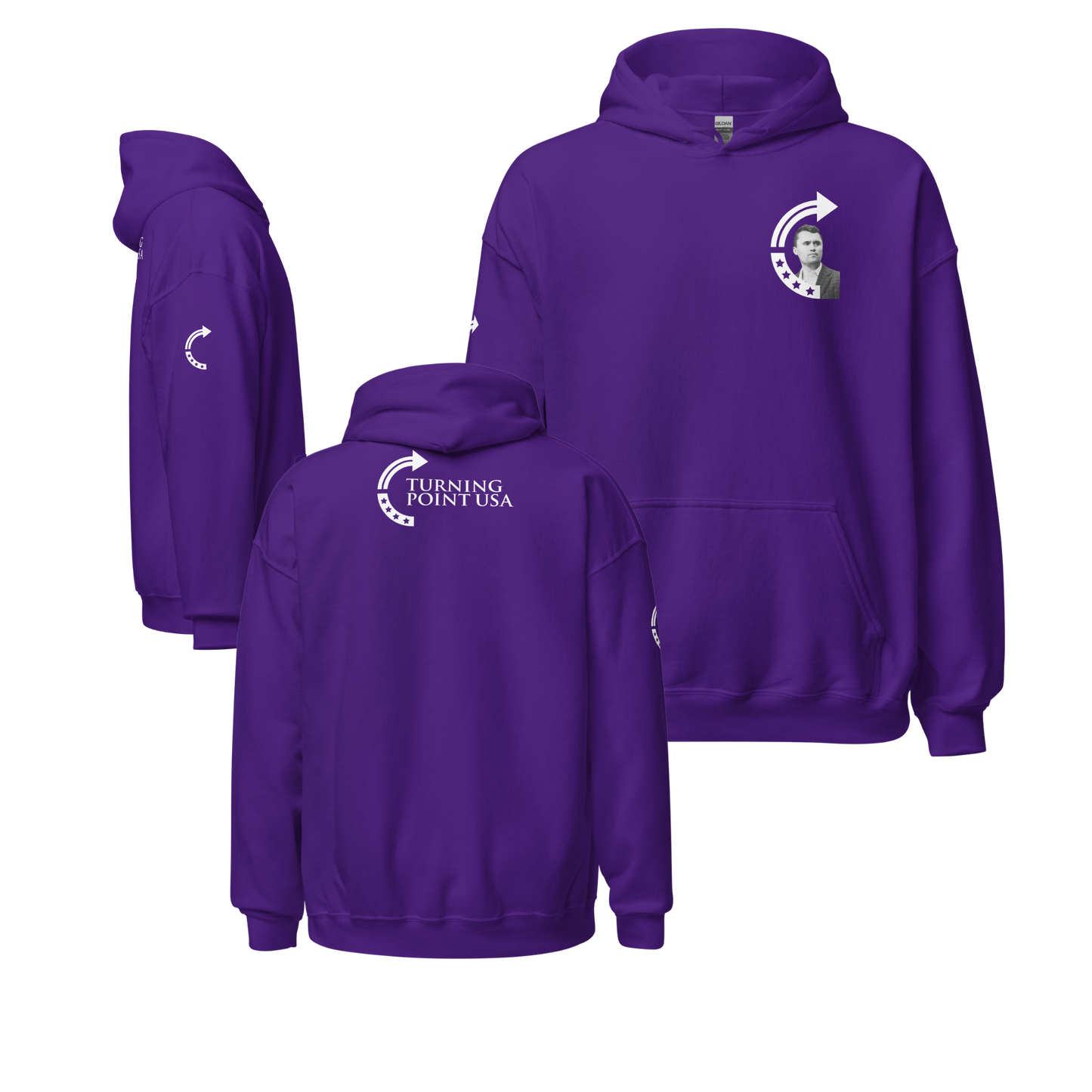 Unisex Hoodie - Charlie Kirk TPUSA Logo