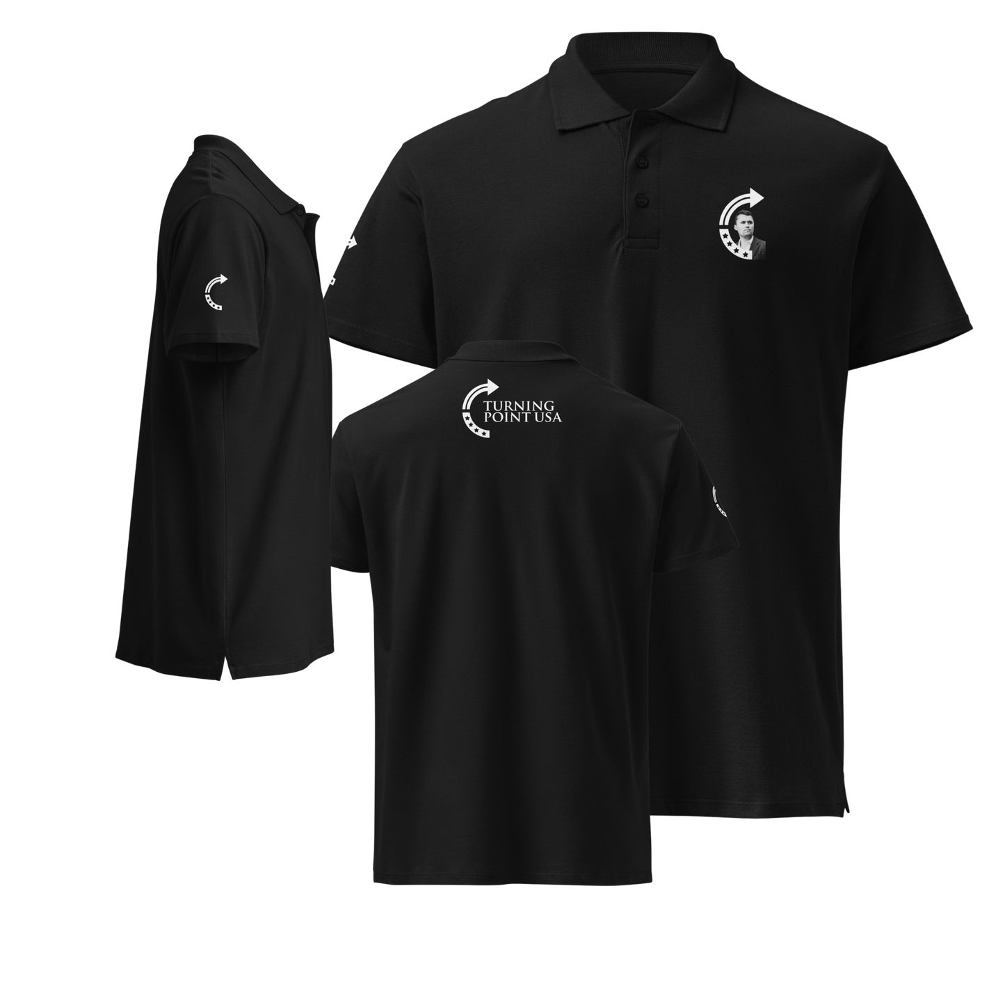 Polo Shirt - Charlie Kirk TPUSA Logo