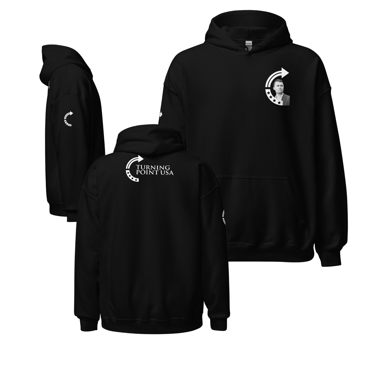 Unisex Hoodie - Charlie Kirk TPUSA Logo