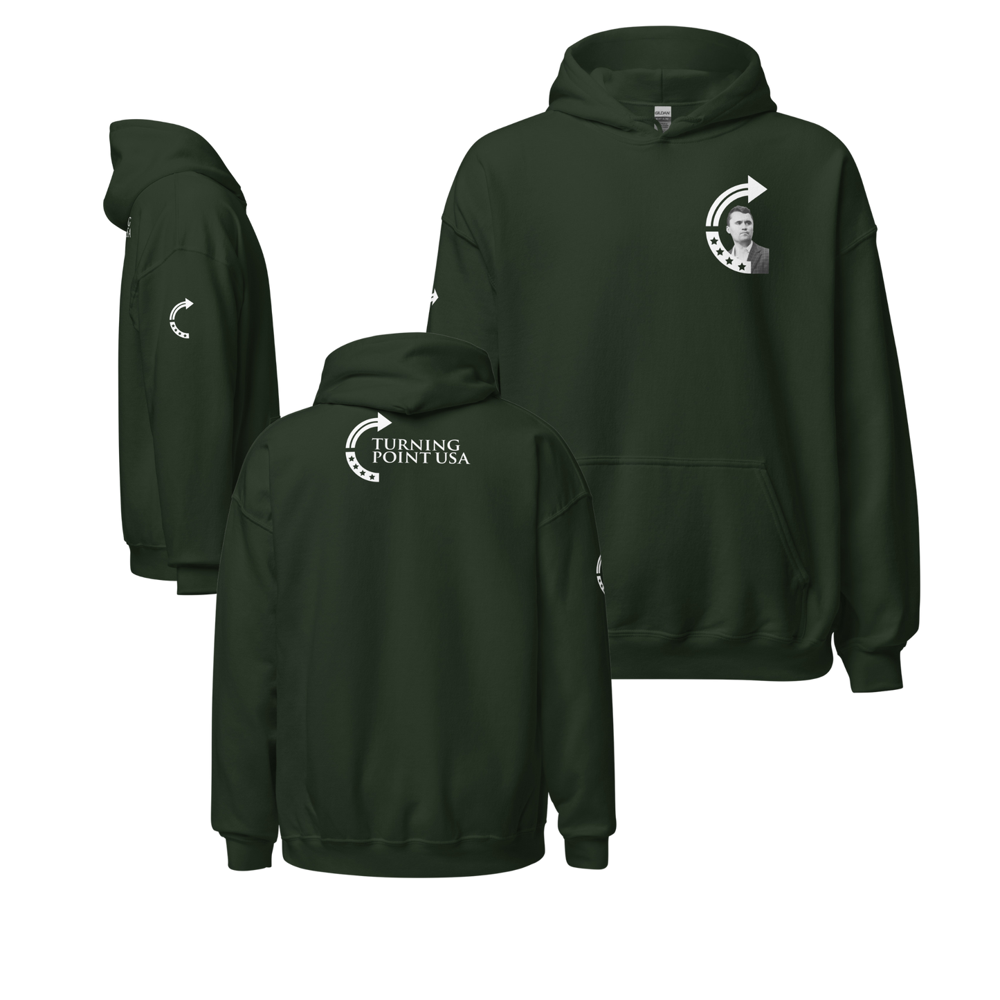 Unisex Hoodie - Charlie Kirk TPUSA Logo