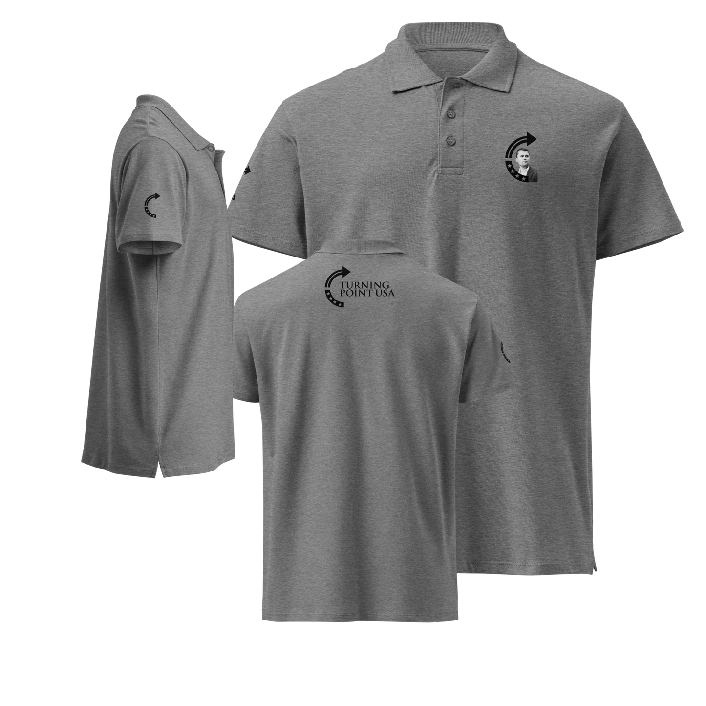 Polo Shirt - Charlie Kirk TPUSA Logo