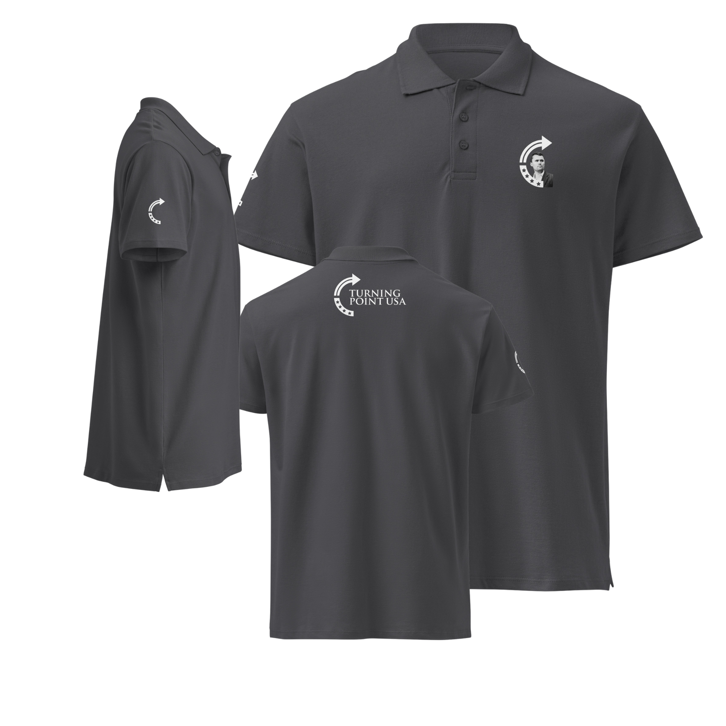 Polo Shirt - Charlie Kirk TPUSA Logo