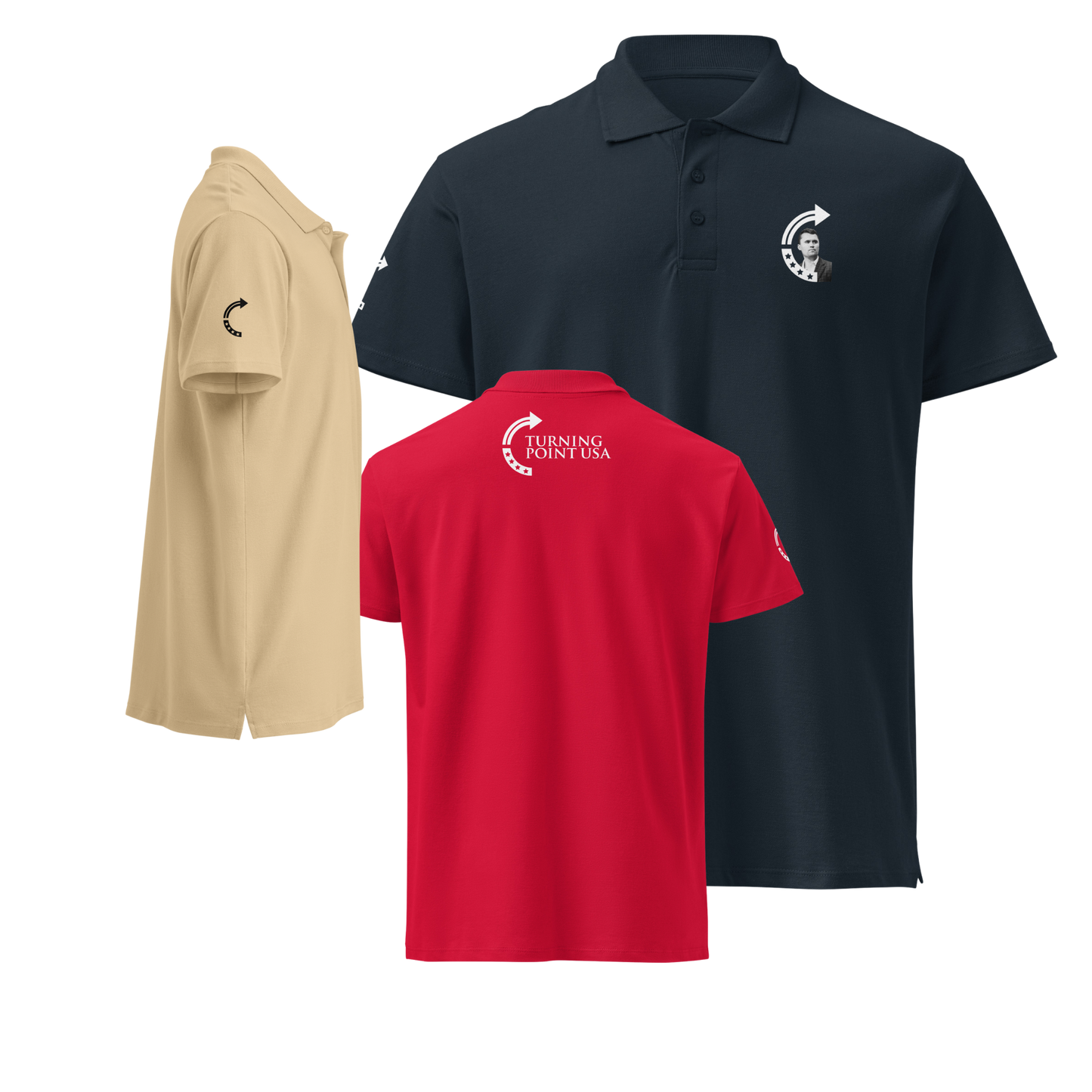 Polo Shirt - Charlie Kirk TPUSA Logo