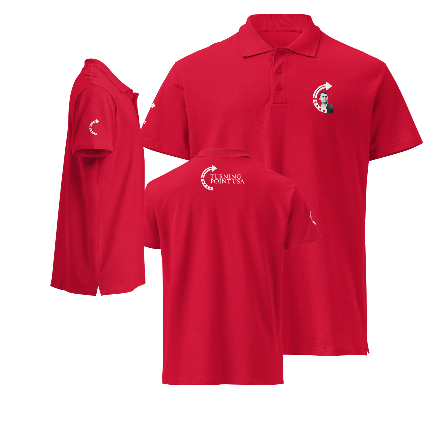 Polo Shirt - Charlie Kirk TPUSA Logo