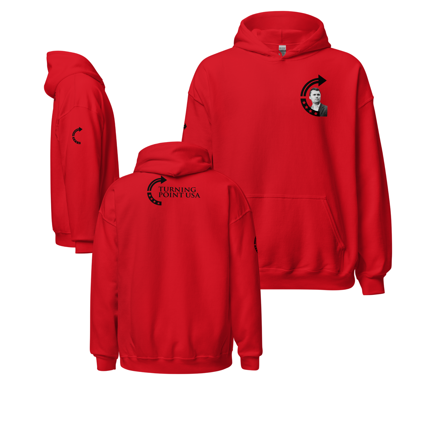 Unisex Hoodie - Charlie Kirk TPUSA Logo