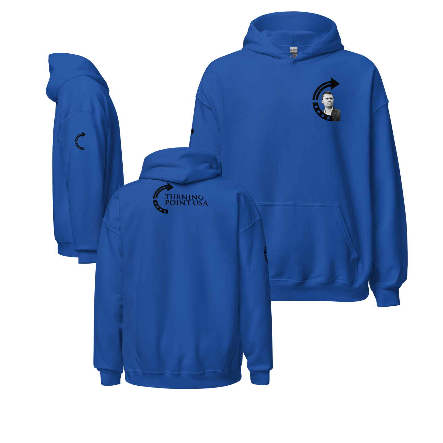 Unisex Hoodie - Charlie Kirk TPUSA Logo