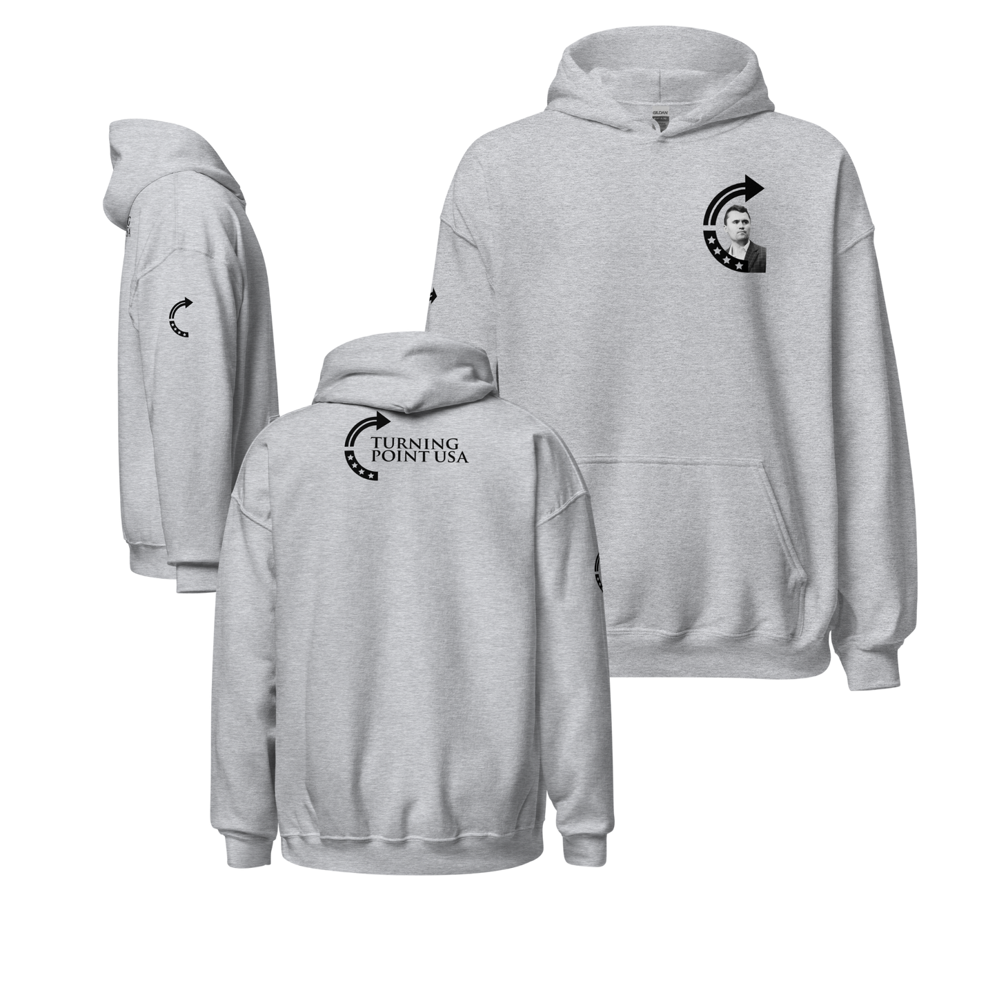 Unisex Hoodie - Charlie Kirk TPUSA Logo