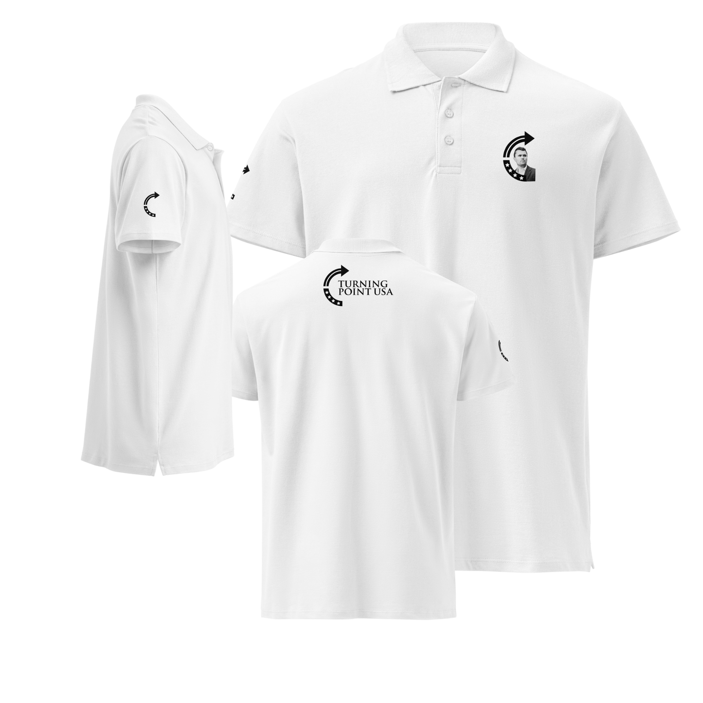 Polo Shirt - Charlie Kirk TPUSA Logo
